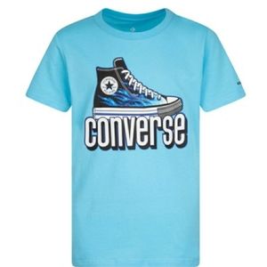 Converse Boys Wrapped Check Sneaker Tee